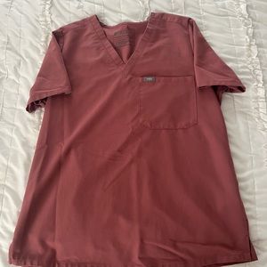 Figs Catarina One-Pocket Scrub Top (Mauve)